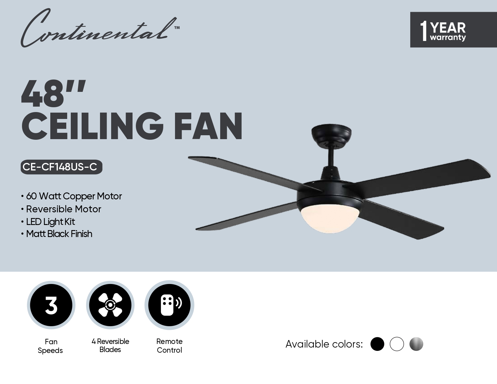 48" Ceiling Fan