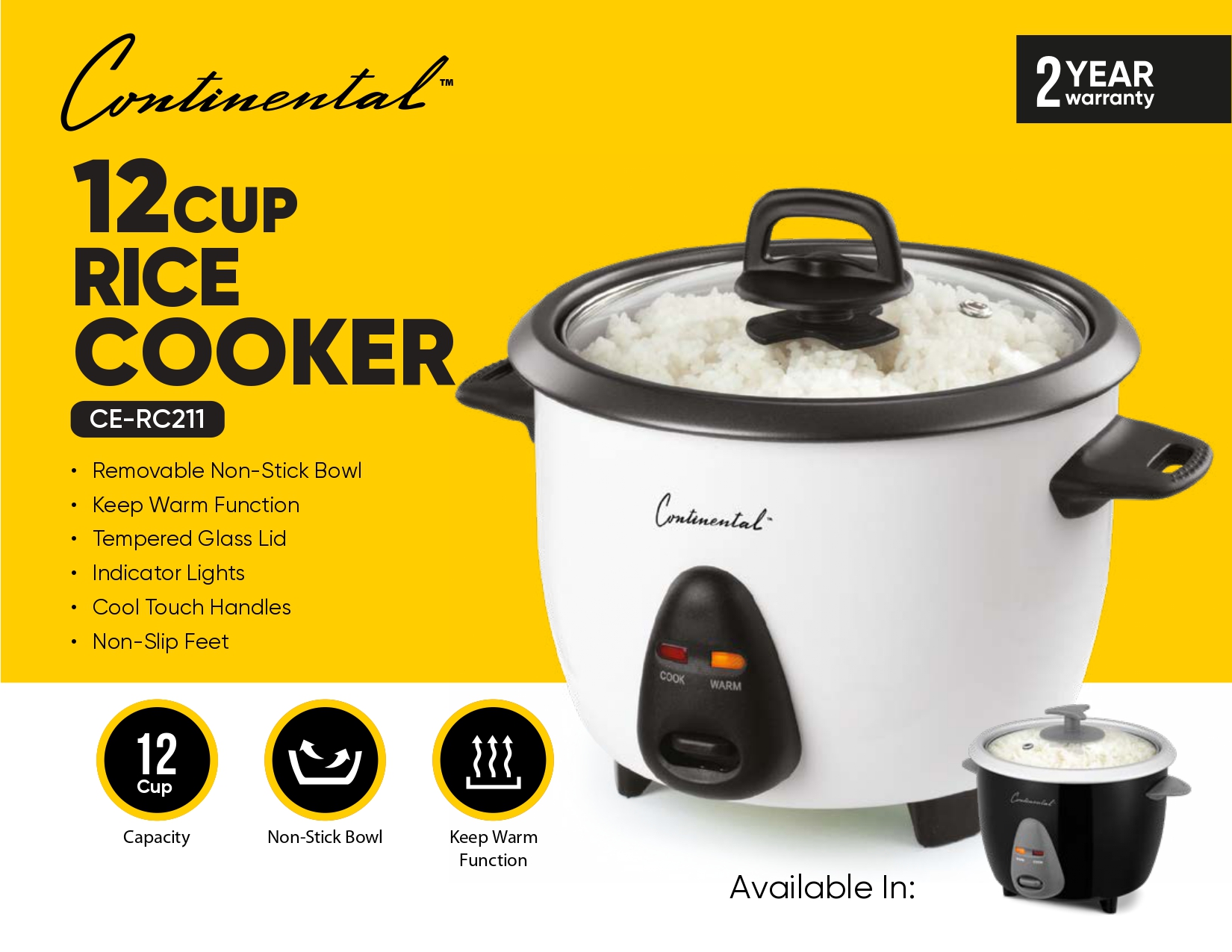 Rice Cooker 12-cup