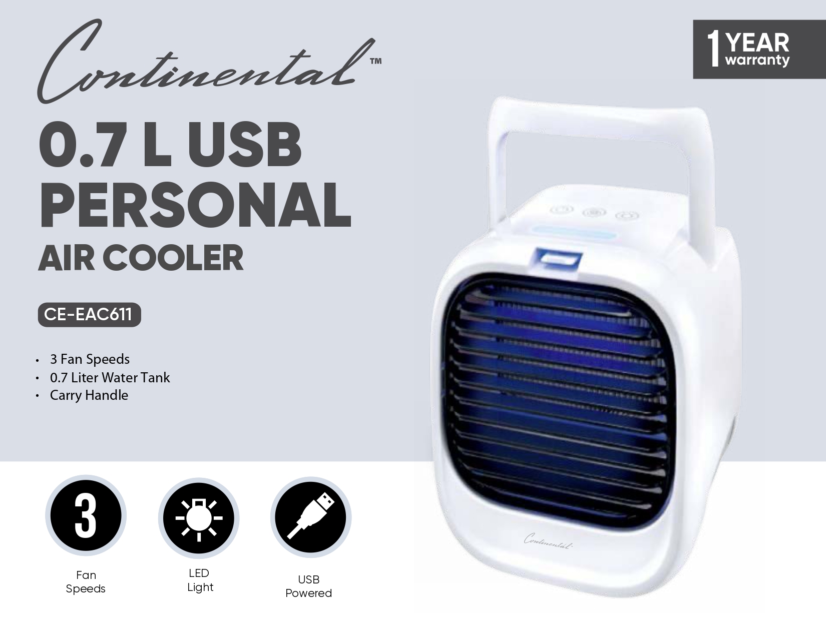 0.7 L USB PERSONAL AIR COOLER