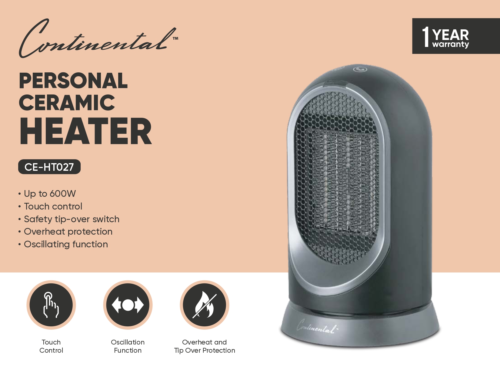 Personal Ceramic Heater