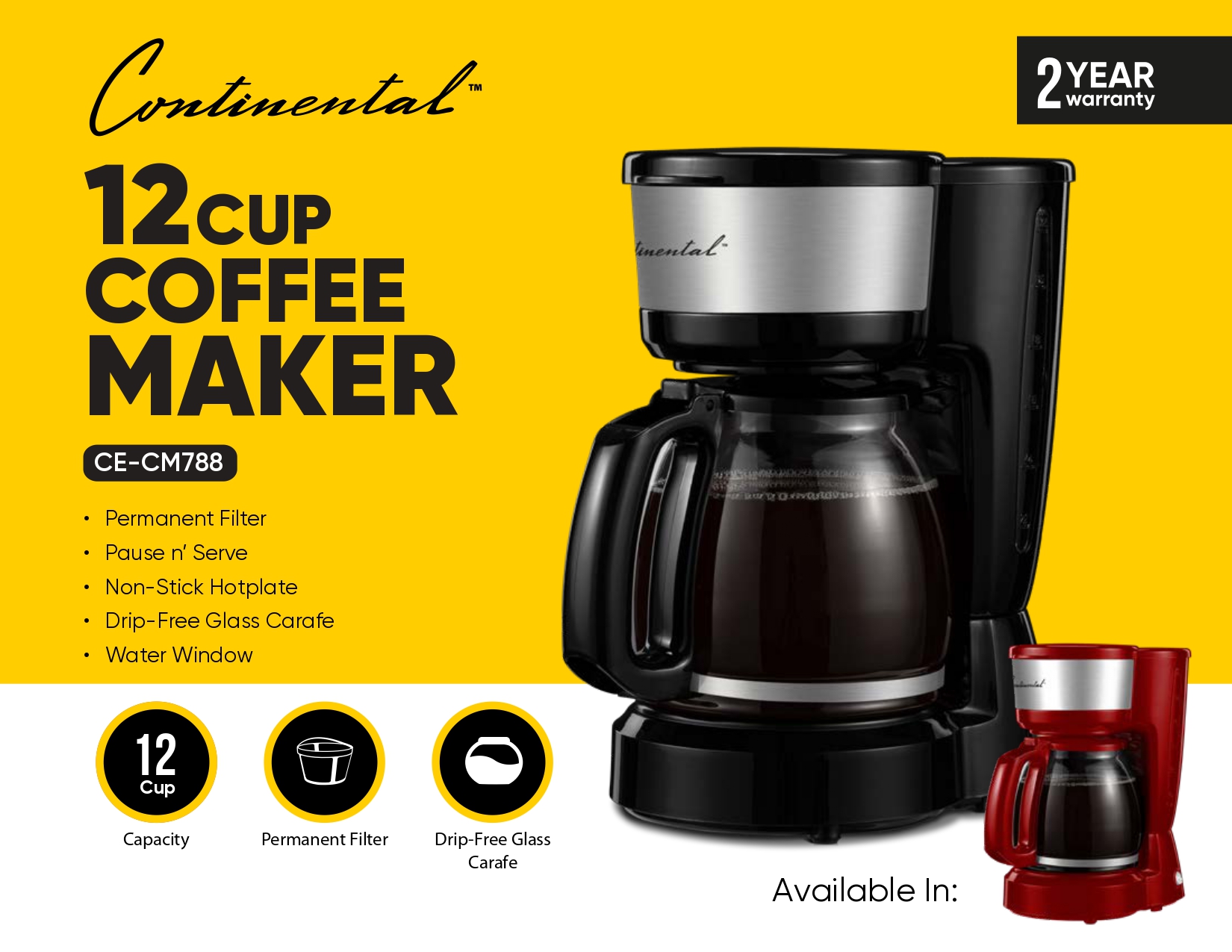 12 CUP COFFEE MAKER