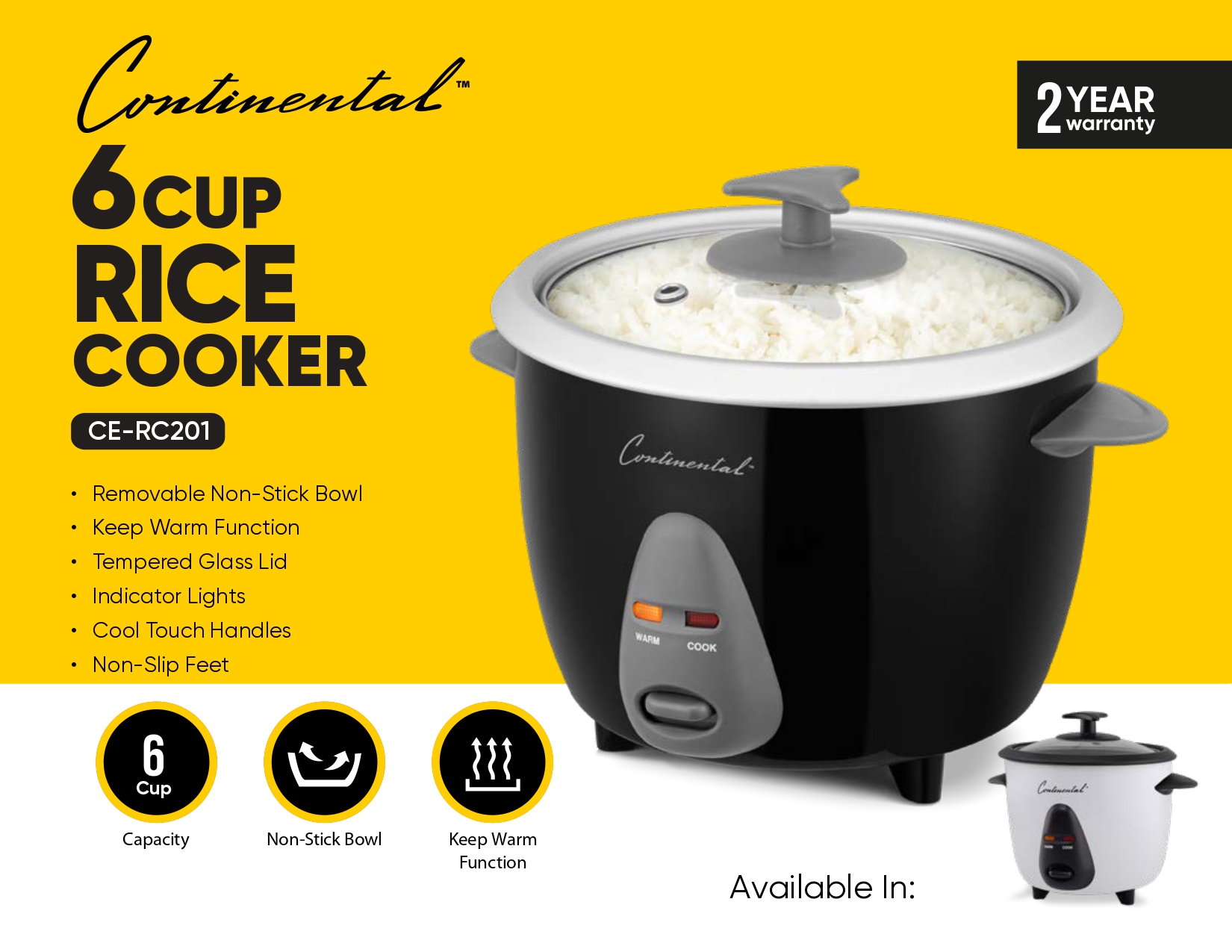 Rice Maker 6-cup