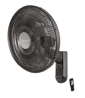 16” Plastic Wall Fan with Remote Control
