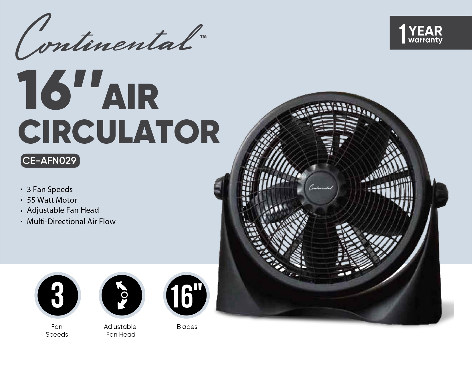 16" Air Circulator