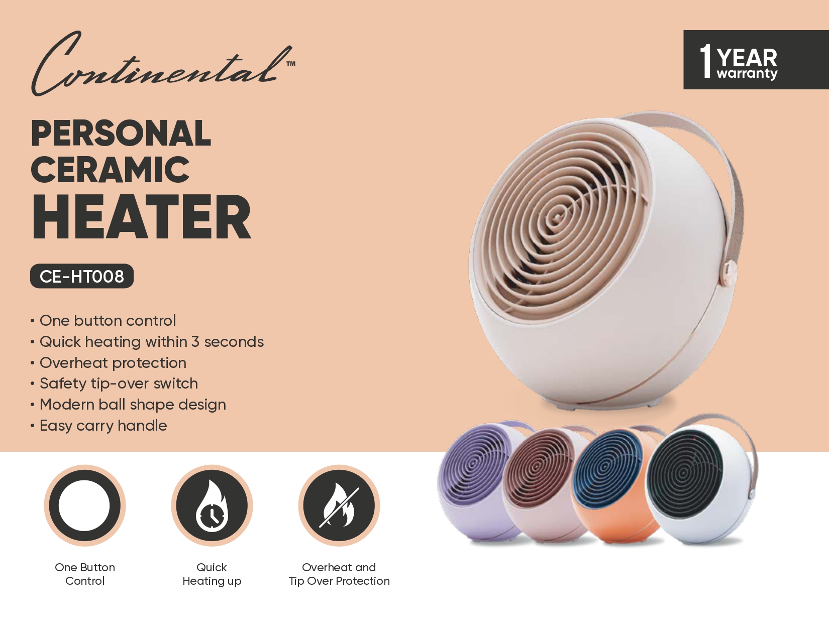 Personal Ceramic Heater