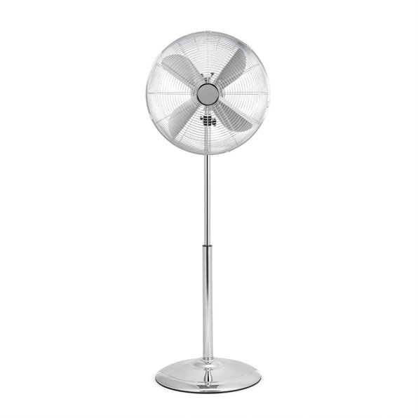16" Vintage Stand Fan with Chrome Finish