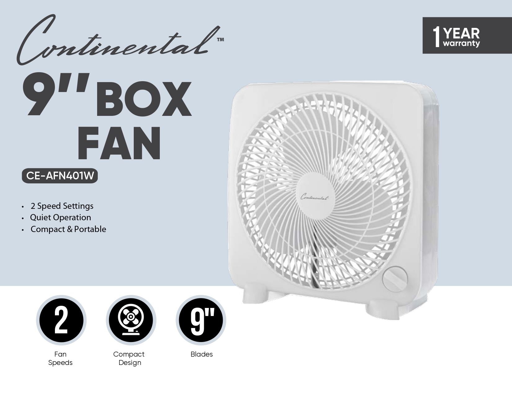 9" Box Fan