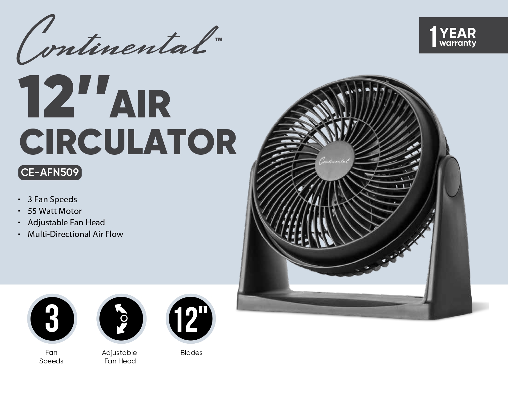12" Air Circulator