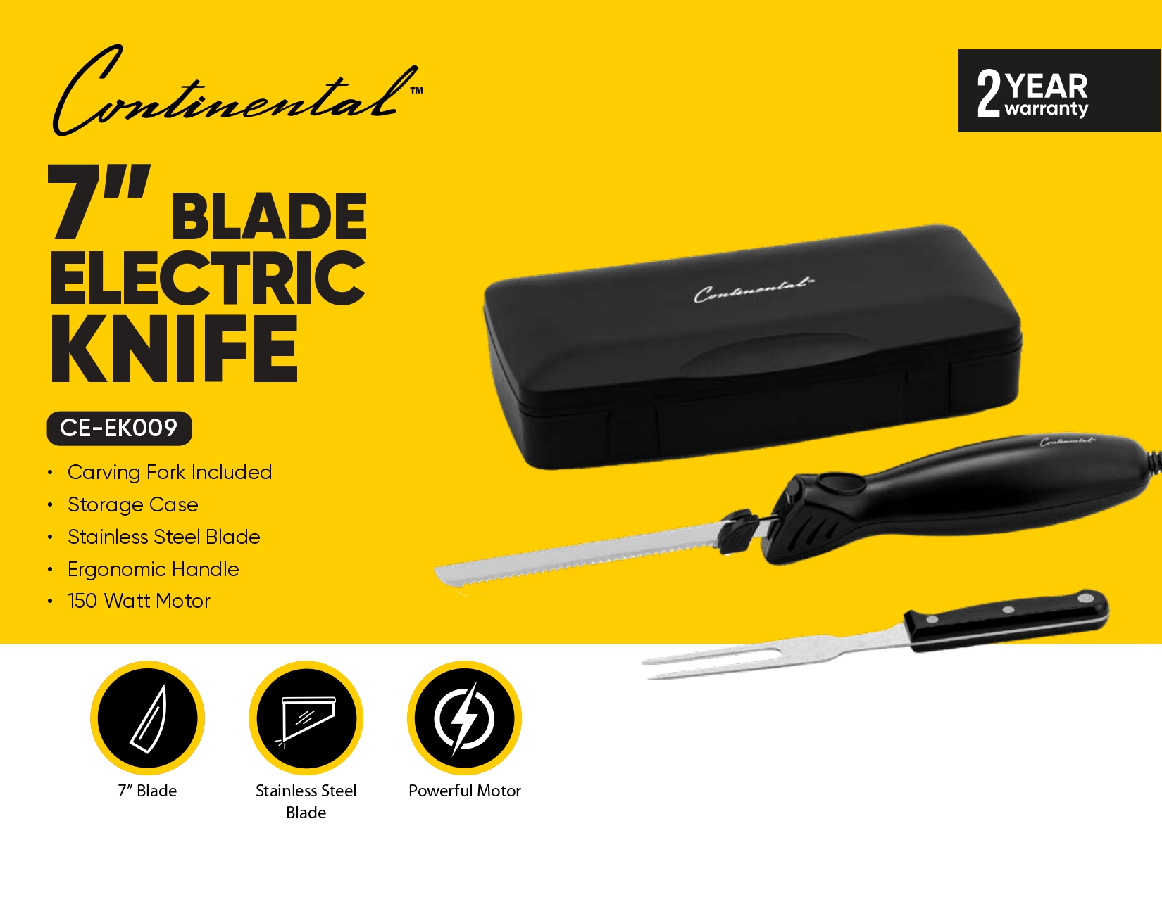 7” BLADE ELECTRIC KNIFE
